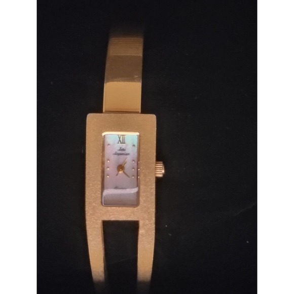 Gorgeous Jules Jurgensen 7830 Women's 18mm Pearl Dial Quartz Gold Tone - Picture 5 of 10